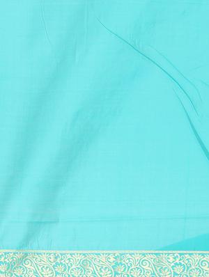 solid banarasi saree with blouse - 17553881 - Standard Image - 5