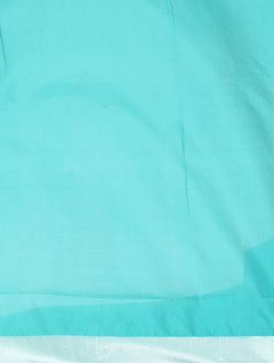 solid banarasi saree with blouse - 17553883 - Standard Image - 5