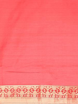 floral banarasi saree with blouse - 17553884 - Standard Image - 5
