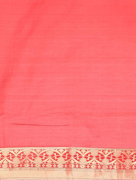 floral banarasi saree with blouse - 17553884 - Zoom Image - 5