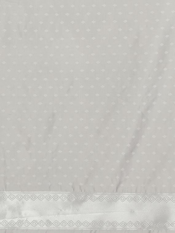 silver art silk banarasi saree with blouse - 17553889 - Zoom Image - 5