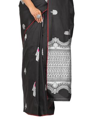 conversational banarasi saree with blouse - 17553896 - Standard Image - 3