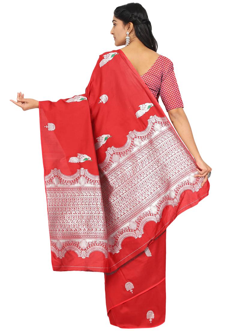 conversational banarasi saree with blouse - 17553900 - Zoom Image - 2