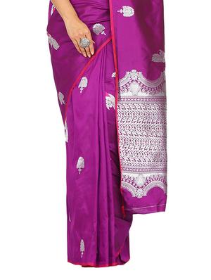 conversational banarasi saree with blouse - 17553901 - Standard Image - 3