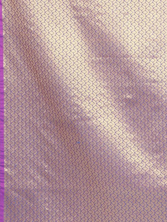 solid banarasi saree with blouse - 17553907 - Zoom Image - 5