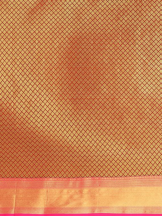 self design banarasi saree with blouse - 17553909 - Zoom Image - 5