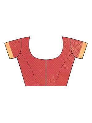 self design banarasi saree with blouse - 17553910 - Standard Image - 4
