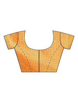 self design banarasi saree with blouse - 17553914 - Standard Image - 4