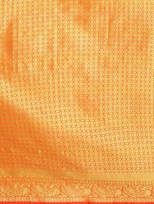 self design banarasi saree with blouse - 17553914 - Standard Image - 5