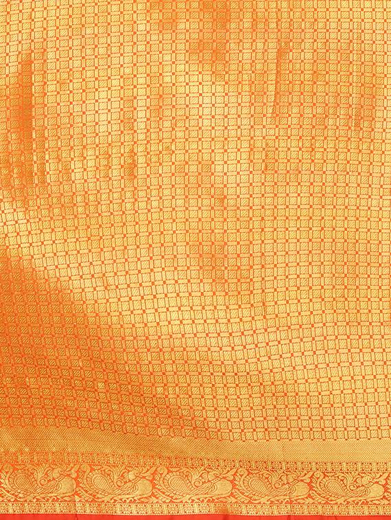 self design banarasi saree with blouse - 17553914 - Zoom Image - 5