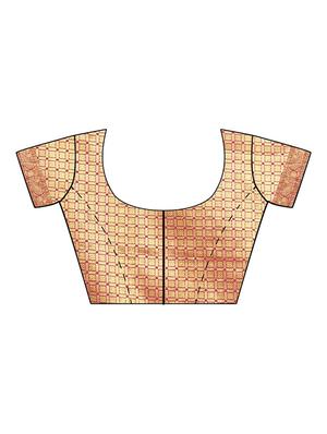 self design banarasi saree with blouse - 17553916 - Standard Image - 4