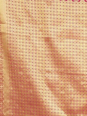 self design banarasi saree with blouse - 17553916 - Standard Image - 5