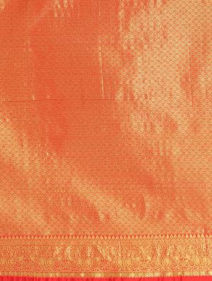 turquoise silk blend banarasi saree with blouse - 17553921 - Standard Image - 5