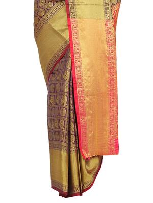 conversational banarasi saree with blouse - 17553924 - Standard Image - 3