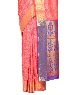 jacquard work banarasi saree with blouse - 17553934 - Standard Image - 3