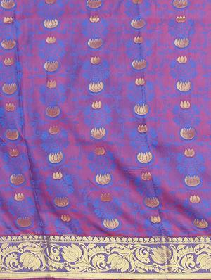 jacquard work banarasi saree with blouse - 17553934 - Standard Image - 5