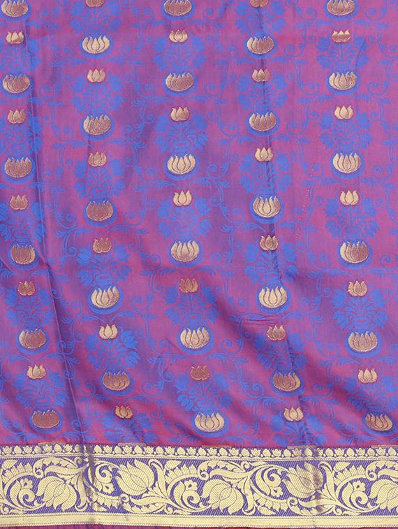 jacquard work banarasi saree with blouse - 17553934 - Zoom Image - 5