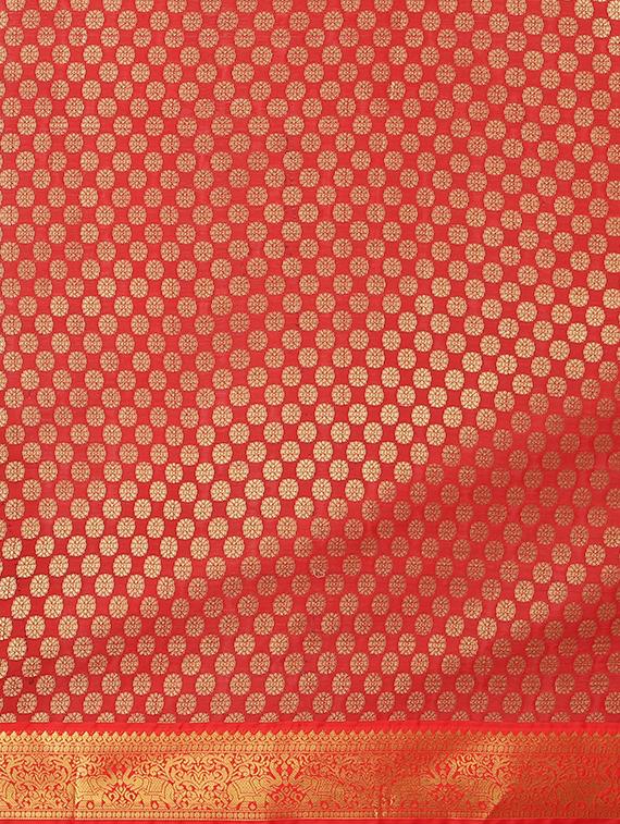 jacquard banarasi saree with blouse - 17553937 - Zoom Image - 5
