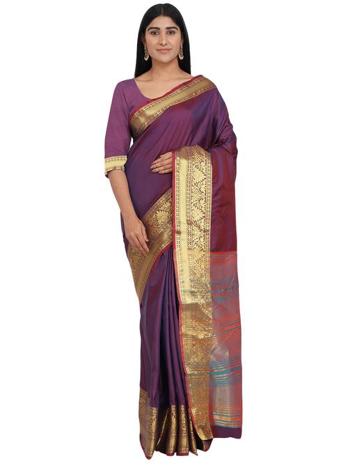 jacquard banarasi saree with blouse - 17553943 - Standard Image - 1
