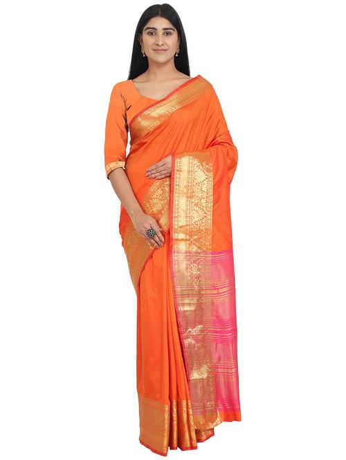 jacquard banarasi saree with blouse - 17553944 - Standard Image - 1
