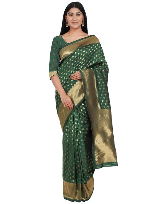 jacquard banarasi saree with blouse - 17553947 - Standard Image - 1