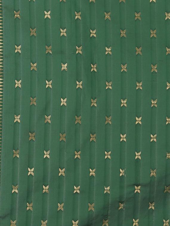 jacquard banarasi saree with blouse - 17553947 - Zoom Image - 5
