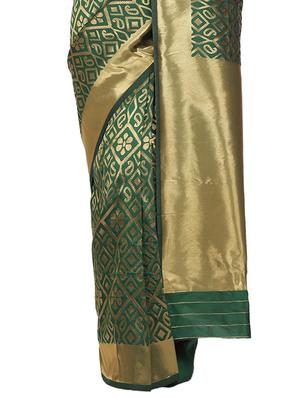 jacquard banarasi saree with blouse - 17553955 - Standard Image - 3