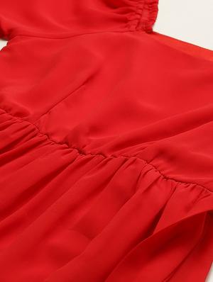 off shoulder tiered dress - 17553989 - Standard Image - 5