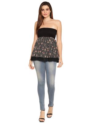 floral peplum tube top - 17554346 - Standard Image - 4