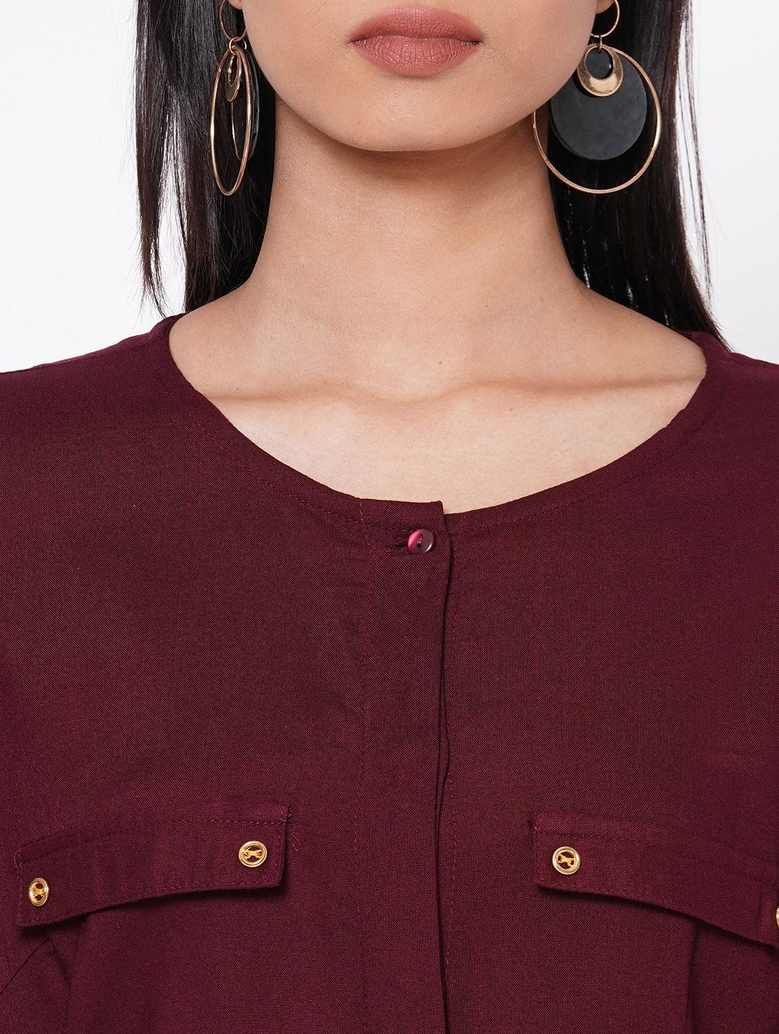 tie front a-line dress - 17554379 - Zoom Image - 4