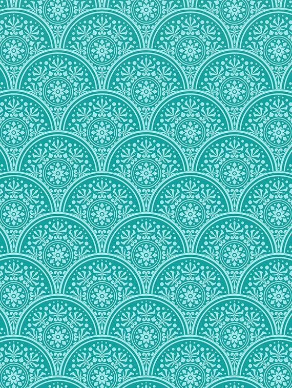 the oscar collection double bedsheet set super king size 180 tc cotton teal colour - 17554432 - Zoom Image - 3