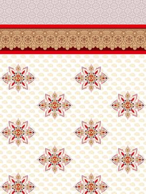 the oscar collection double bedsheet set super king size 180 tc cotton red colour - 17554452 - Standard Image - 3