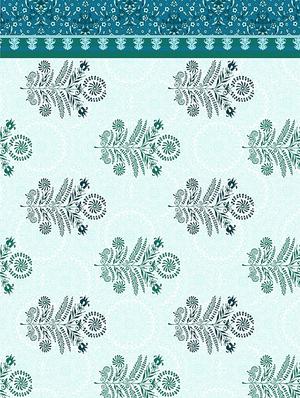 the oscar collection double bedsheet set super king size 180 tc cotton blue colour - 17554454 - Standard Image - 3