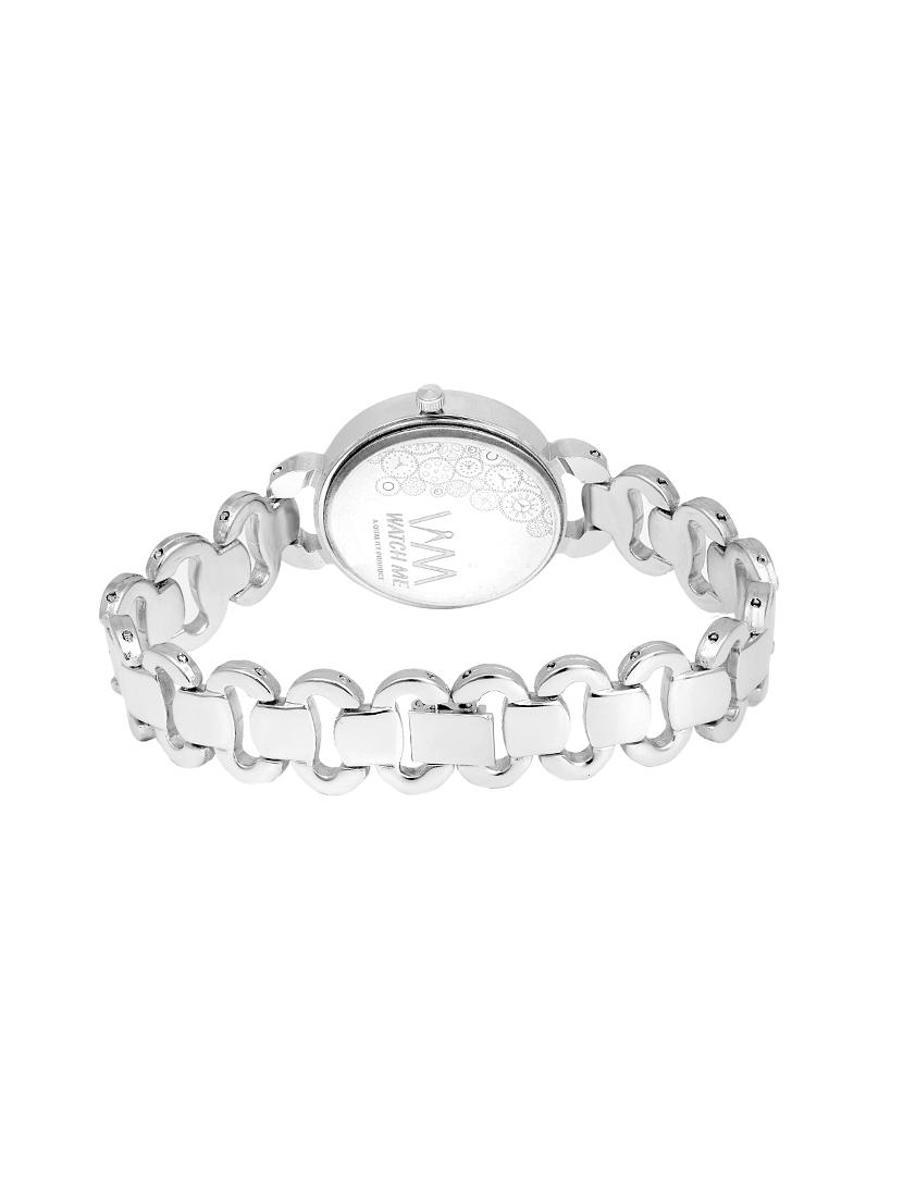 watch me silver stainless steel silver dial watch for women wmal-368 - 17554536 - Zoom Image - 3
