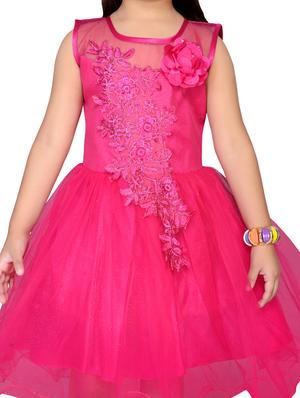 pink net frock - 17554706 - Standard Image - 4