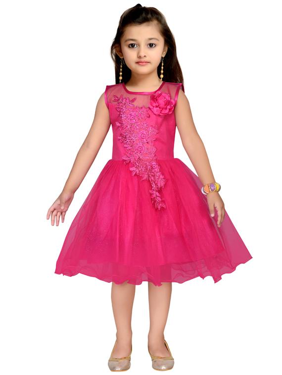 pink net frock - 17554706 - Zoom Image - 1