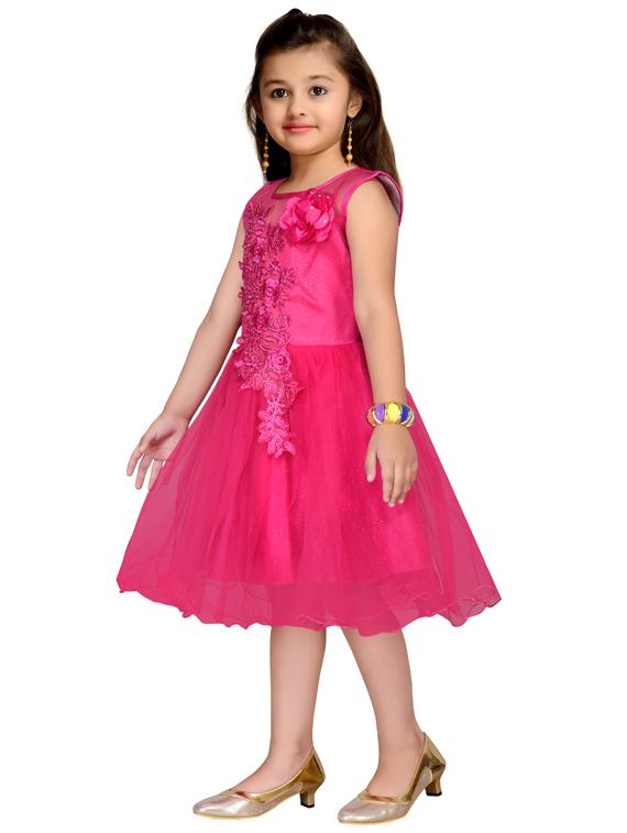 pink net frock - 17554706 - Zoom Image - 2