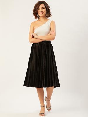 accordion pleated flared skirt - 17554791 - Standard Image - 4