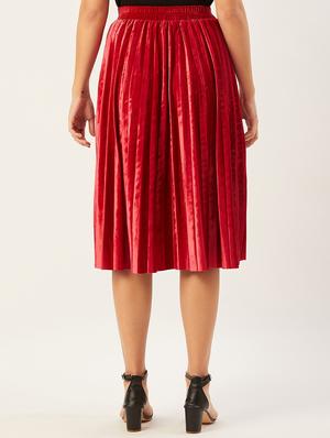 accordion pleated flared skirt - 17554793 - Standard Image - 3