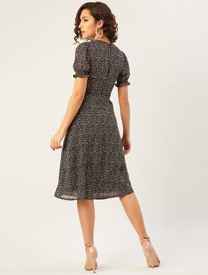 ditsy floral a-line dress - 17554845 - Standard Image - 3