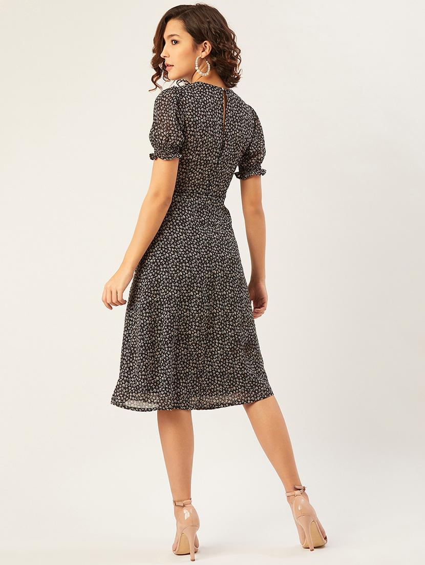 ditsy floral a-line dress - 17554845 - Zoom Image - 3