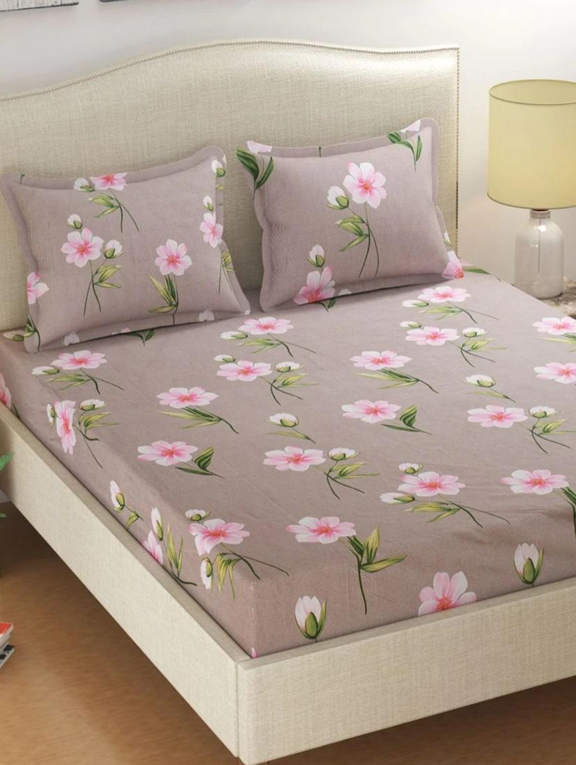 1 supersoft king size double bedsheet with 2 pillow covers - 17555015 - Zoom Image - 1