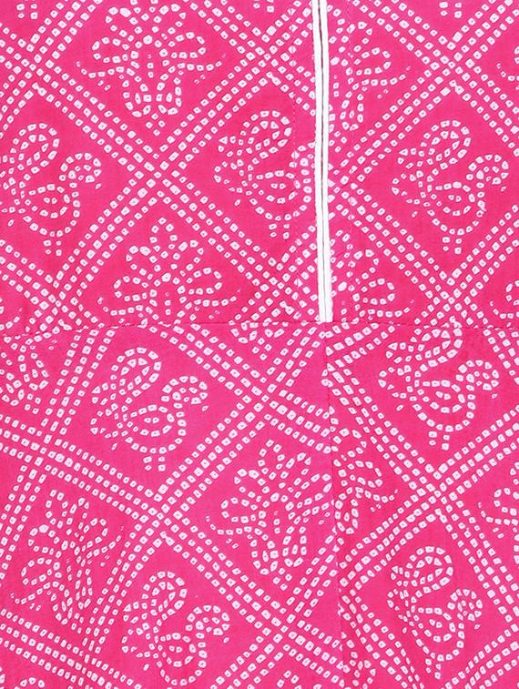 bandhani anarkali kurta - 17555771 - Zoom Image - 4