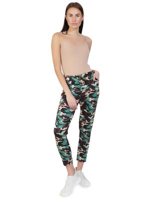 drawstring waist camouflage leggings - 17555878 - Standard Image - 4