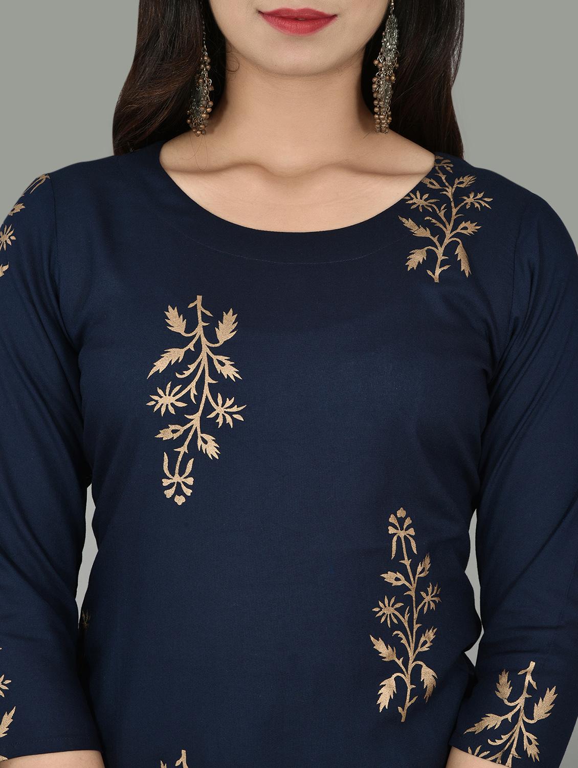 embellished straight kurta - 17556492 - Zoom Image - 5