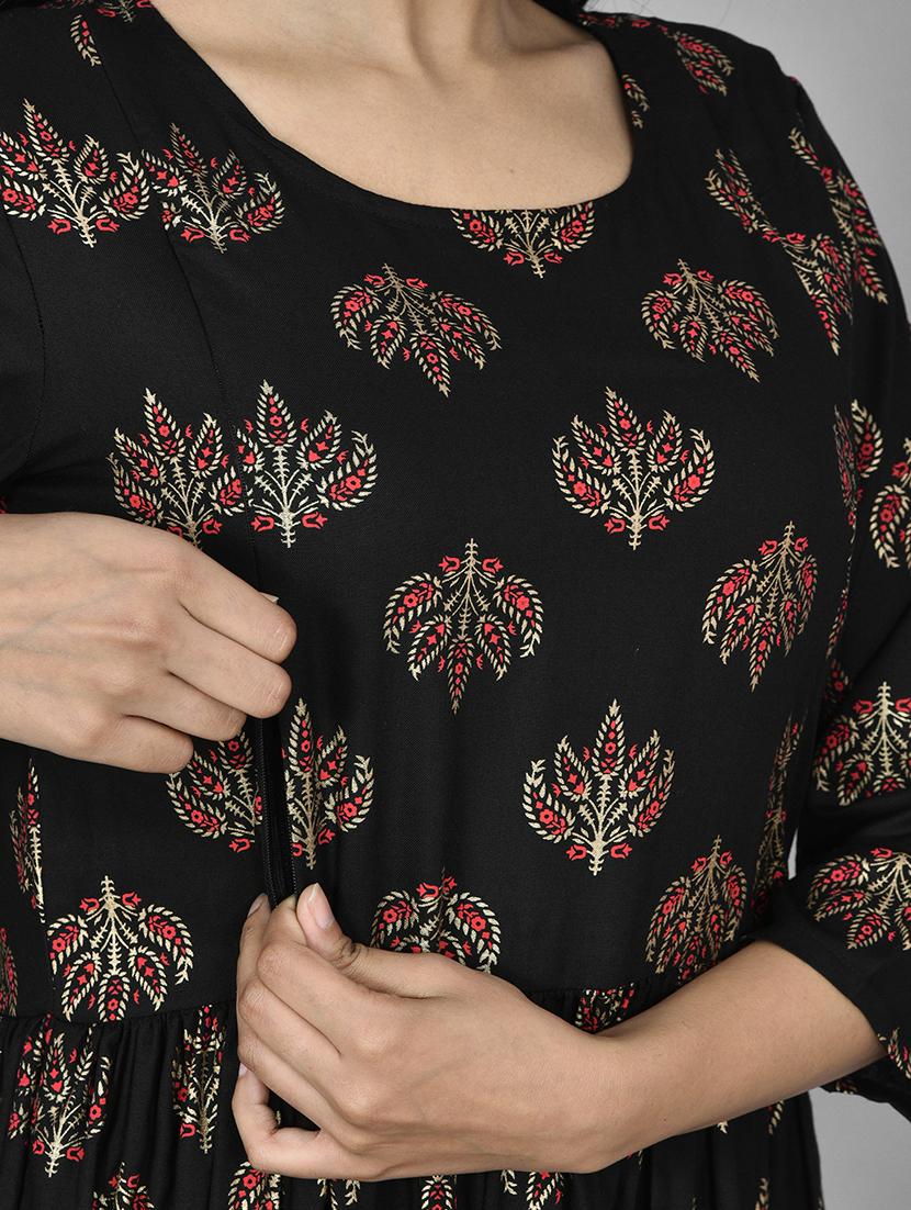 black rayon maternity wear - 17556522 - Zoom Image - 4
