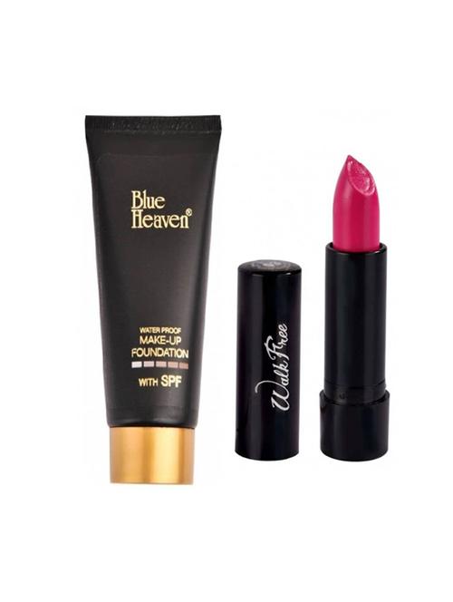 blue heaven pack of tube foundation and walkfree lipstick #4 - 17556622 - Standard Image - 1