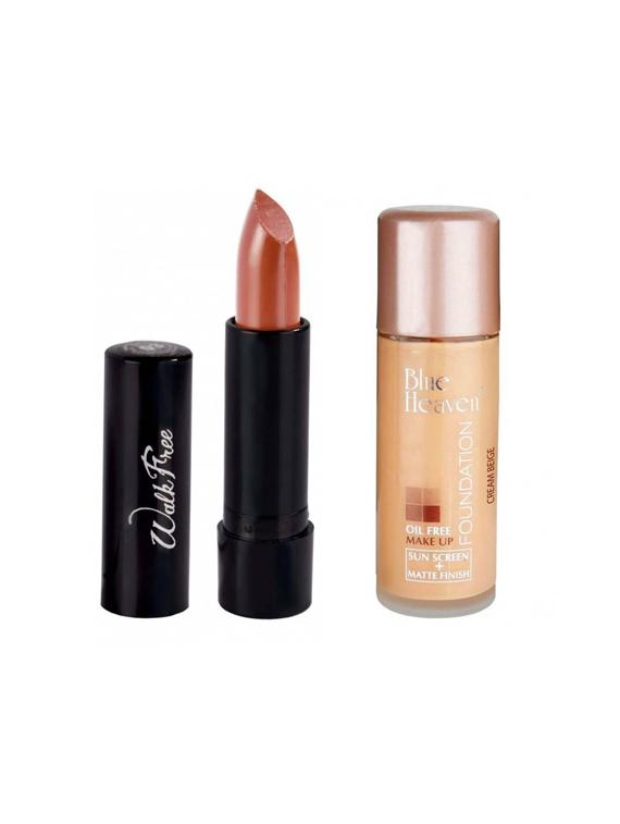 blue heaven pack of oil free foundation and walkfree lipstick #9 - 17556645 - Zoom Image - 1