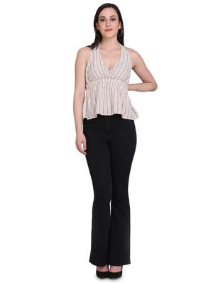 halter neck striped top - 17556884 - Standard Image - 4