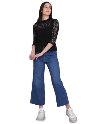 mock neck laced top - 17556895 - Standard Image - 4